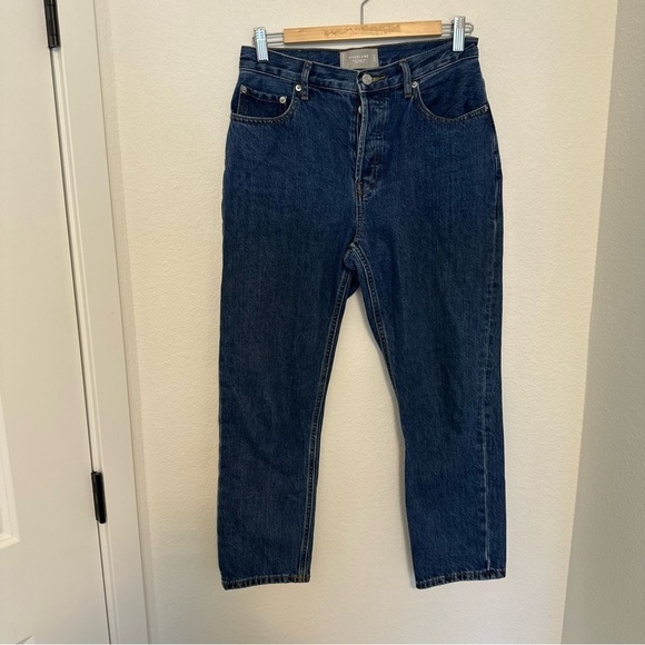 Everlane The 90’s Cheeky Jeans Dark Blue Wash Size 27 Ankle Length Women’s - Picture 2 of 8
